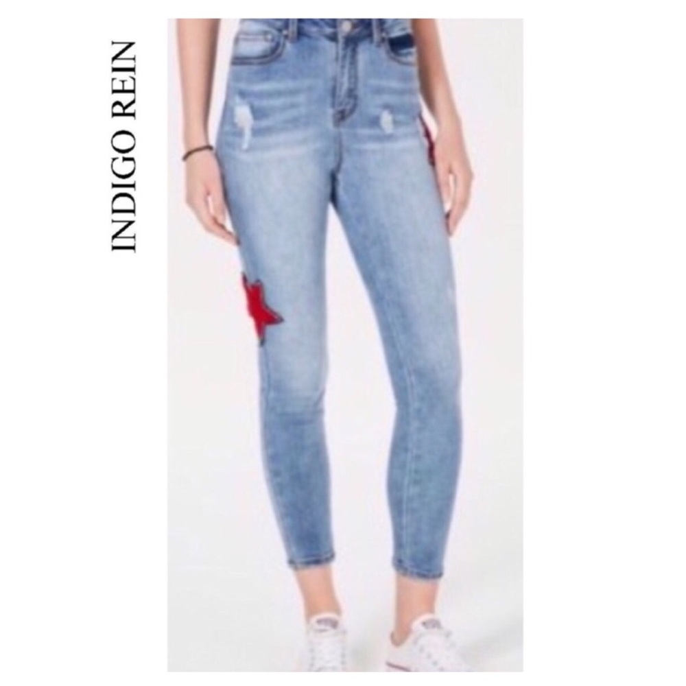 Indigo Rein High Rise Ankle Jeans